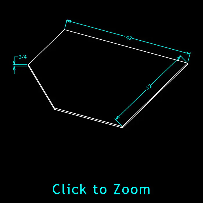 Sink Bases - Diagonal Sink Floor