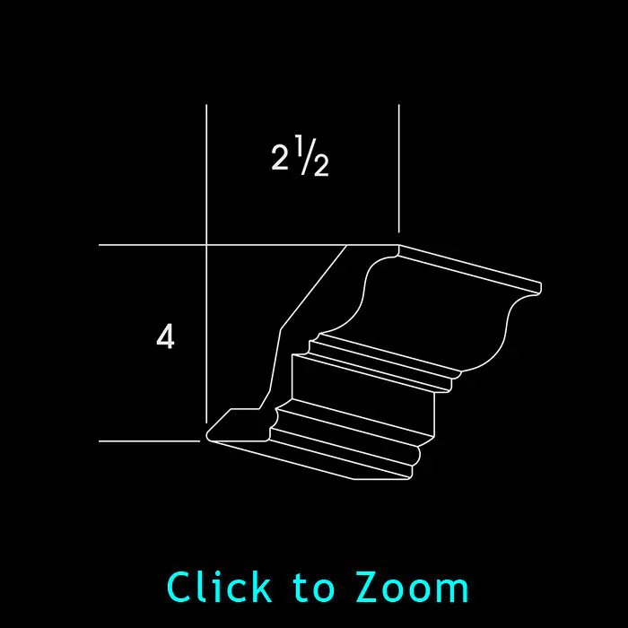 Moldings - Large Crown - Top Mount