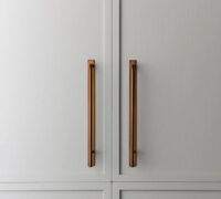 Brera Cabinet Pull and Backplate White 6 9 16 167mm
