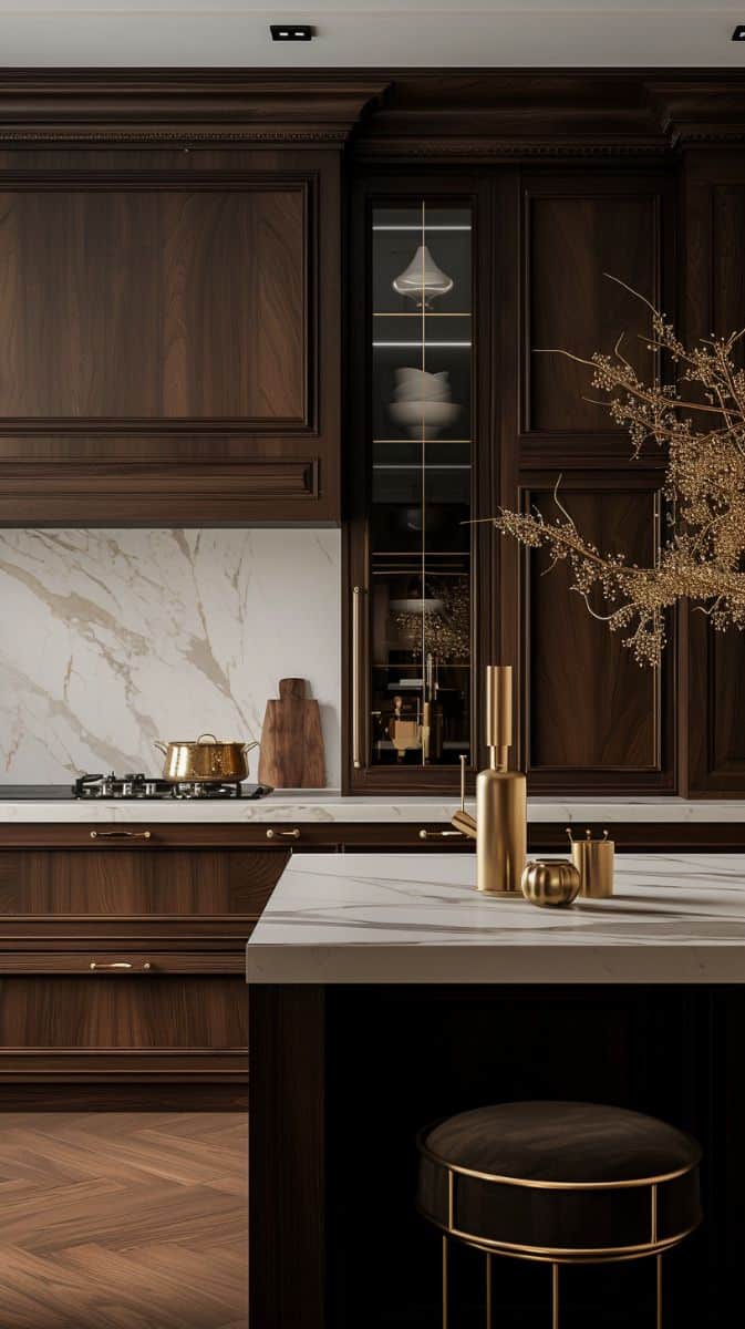 Photo of a modern traditional kitchen